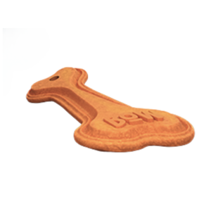 Close-up of Montego Denties textured chew for healthy teeth